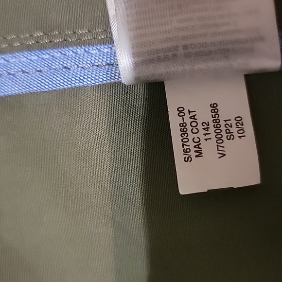 GAP Womens's Mac Trench Coat. Unlined. Military Green. NWT. Large Tall - Picture 7 of 9